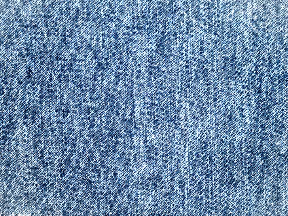Close-up of indigo denim twill weave