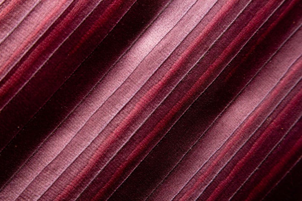 Deep pile velvet fabric catching the light